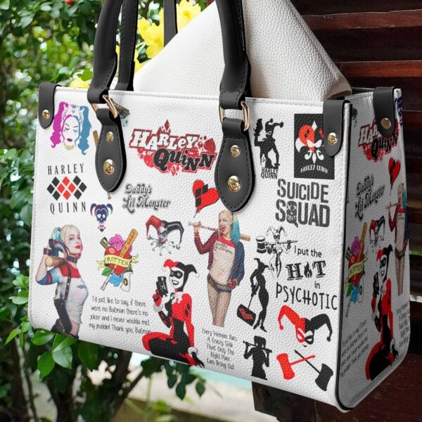 Harley Quinn Lover Women Leather Hand Bag