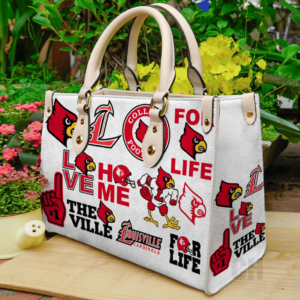 Louisville Cardinals Women Leather Hand Bag