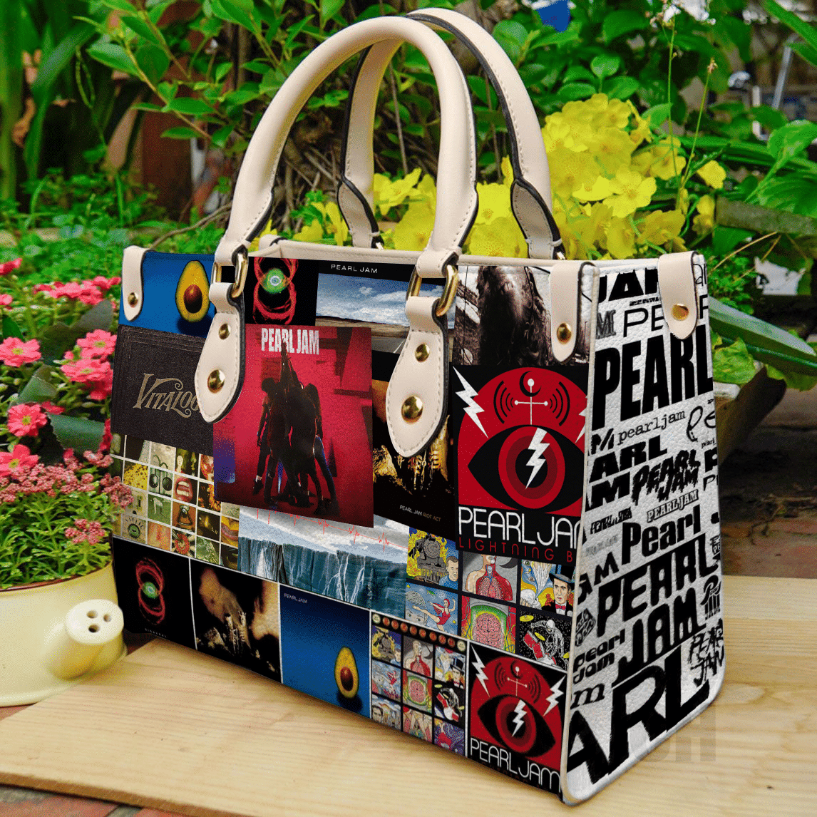 Pearl Jam Women Leather Hand Bag