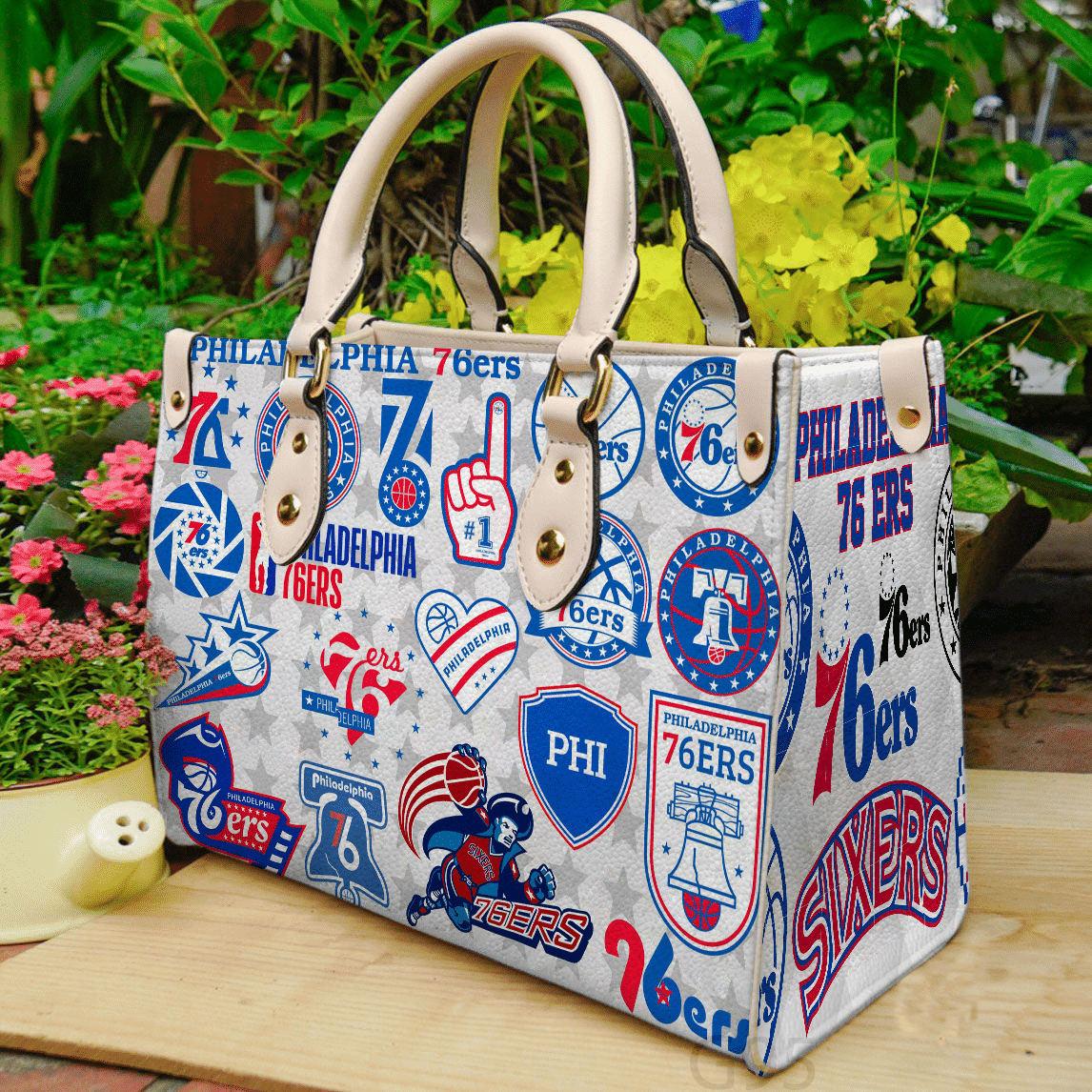 Philadelphia 76ers Women Leather Hand Bag