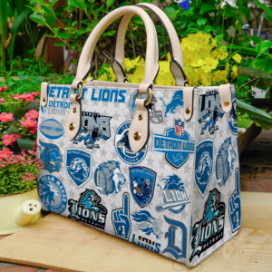 Detroit Lions Women Leather Hand Bag