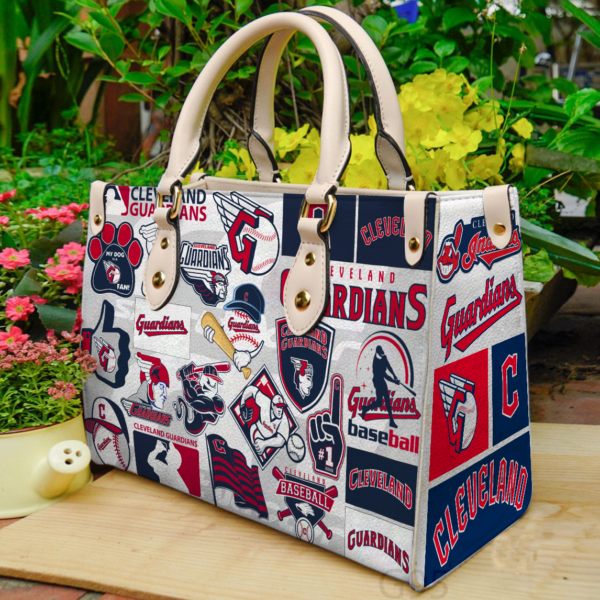 Cleveland Indians Women Leather Hand Bag