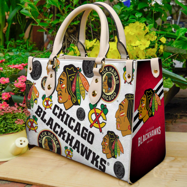 Chicago Blackhawks Women Leather Hand Bag