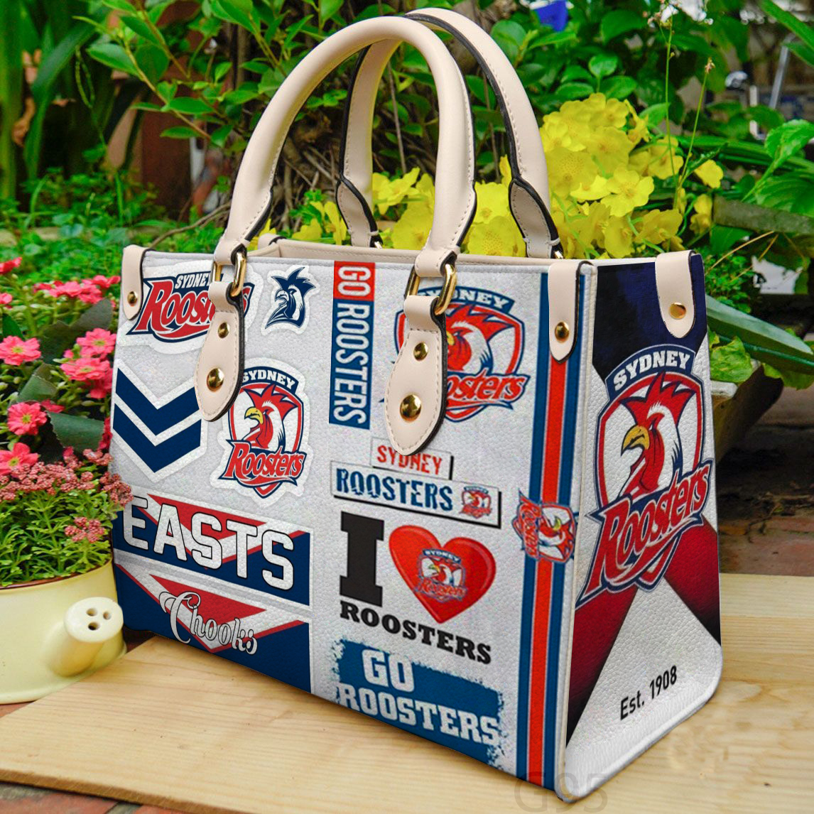 Sydney Roosters Women Leather Hand Bag