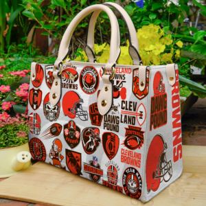 Cleveland Browns 1 Women Leather Hand Bag