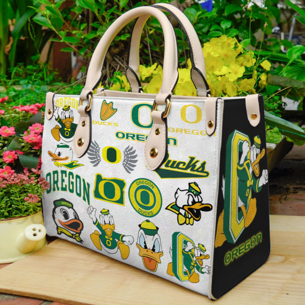 Oregon Ducks Women Leather Hand Bag