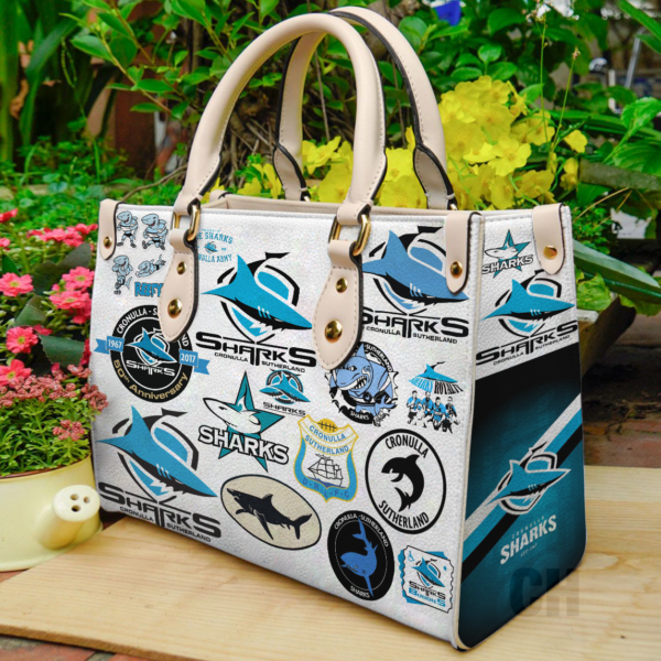 Cronulla Sharks Women Leather Hand Bag