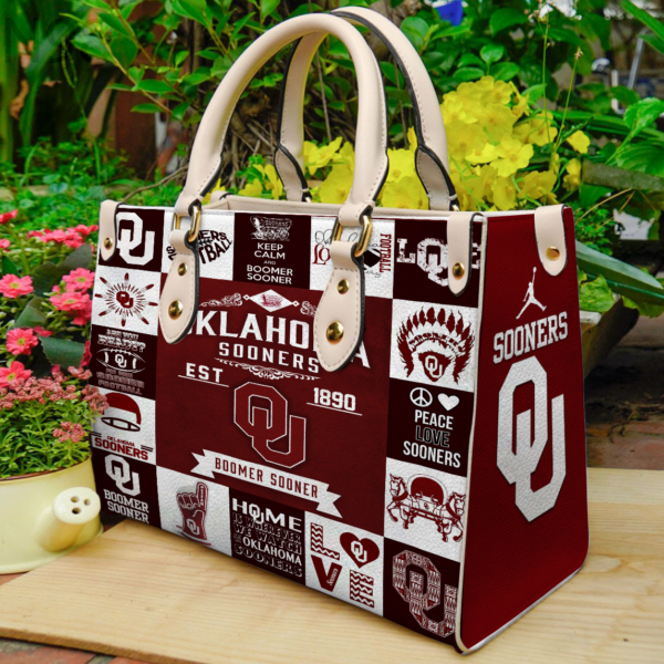 Oklahoma Sooners Lover Women Leather Hand Bag