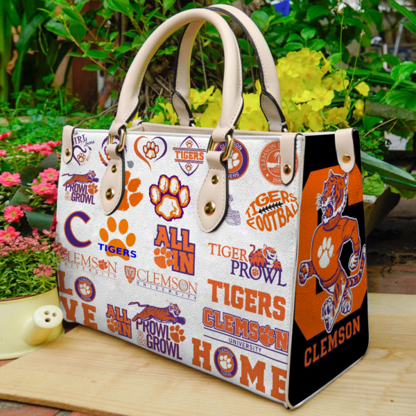 The Ultimate Clemson Tiger 1 Lover Women Leather Hand Bag