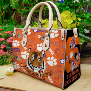The Ultimate Clemson Tiger Lover Women Leather Hand Bag