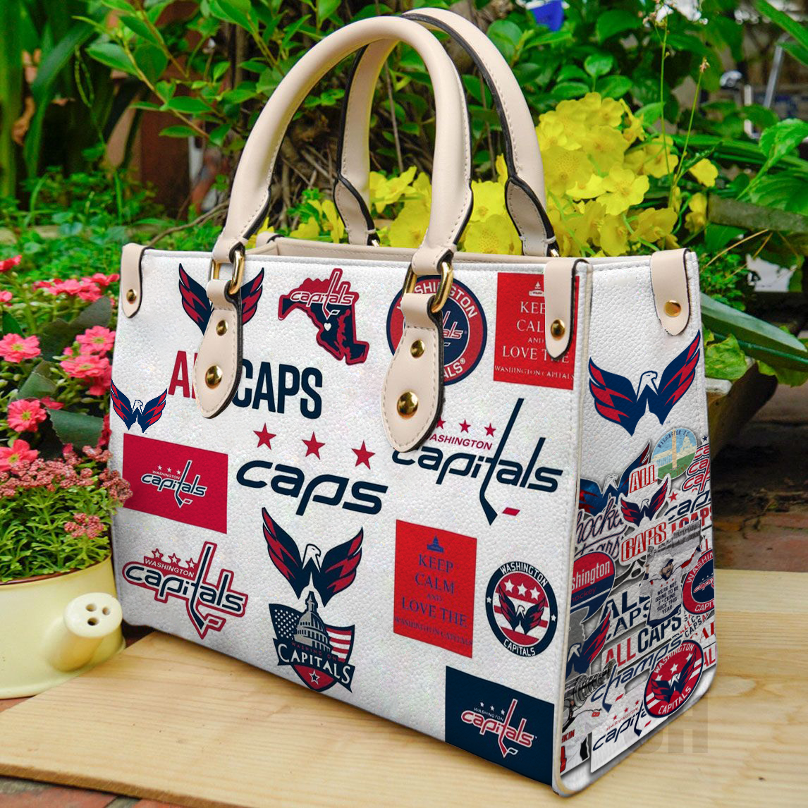 Washington Capitals Women Leather Hand Bag