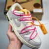 Off-White x Nike Dunk Low 17 of 50 Sail Neutral Grey Hyper Pink For Sale