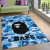 Bape Rectangle Rug Luxury Home Decor Door Mat Area Carpet Fashion Brand