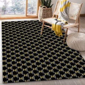 Chanel Rectangle Rug Home Decor Area Carpet Luxury Door Mat Fashion Brand