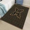 Louis vuitton lv monogram Rectangle Rug Fashion Brand Area Carpet Door Mat Home Decor Luxury