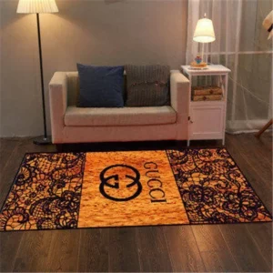 Gucci orange Rectangle Rug Fashion Brand Home Decor Area Carpet Luxury Door Mat