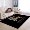 Burberry black golden Rectangle Rug Home Decor Fashion Brand Area Carpet Door Mat Luxury