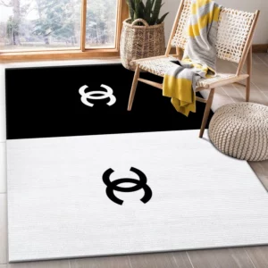 Chanel Rectangle Rug Fashion Brand Door Mat Luxury Area Carpet Home Decor