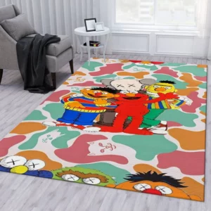 Kaws jvrrr style Rectangle Rug Home Decor Fashion Brand Area Carpet Luxury Door Mat