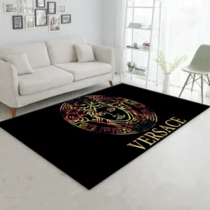 Versace Rectangle Rug Fashion Brand Luxury Area Carpet Door Mat Home Decor