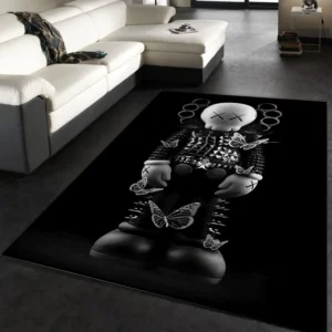 Kaws Rectangle Rug Luxury Fashion Brand Area Carpet Door Mat Home Decor