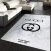 Gucci white Rectangle Rug Area Carpet Door Mat Fashion Brand Home Decor Luxury