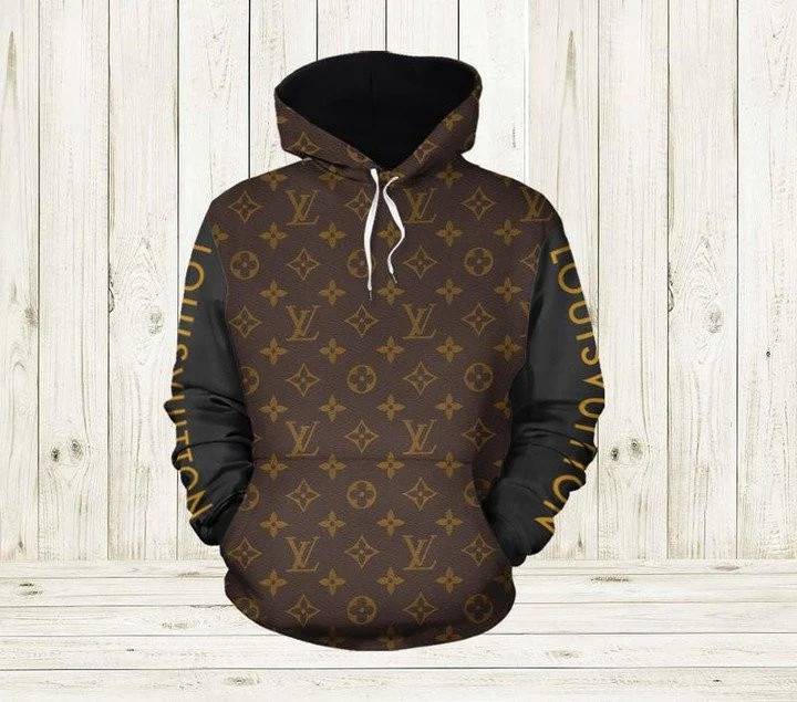 Louis Vuitton Brown Lv Type 896 Hoodie Fashion Brand Outfit Luxury