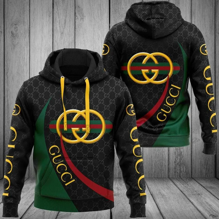 Gucci Black Green Type 773 Luxury Hoodie Outfit Fashion Brand