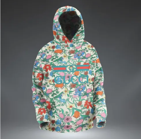 Gucci Flowers Type 743 Luxury Hoodie Outfit Fashion Brand