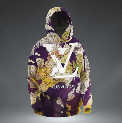 Louis Vuitton Flower Type 637 Hoodie Outfit Fashion Brand Luxury