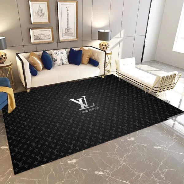 Louis Vuitton Luxury Fashion Brand Rug Area Carpet Home Decor Door Mat