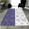 Louis Vuitton Blue White Luxury Fashion Brand Rug Door Mat Area Carpet Home Decor