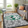 Dallas Stars Nhl Team Logo Skull Flower Type 7741 Rug Home Decor Living Room Area Carpet