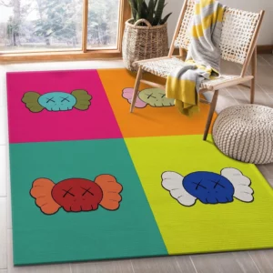 Kaws Luxury Fashion Brand Rug Area Carpet Home Decor Door Mat