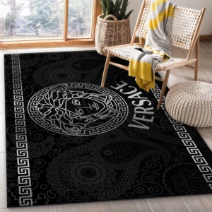 Versacesil Luxury Fashion Brand Rug Area Carpet Door Mat Home Decor