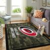 Carolina Hurricanes Nhl Team Logo Camo Style Custom Type 7802 Rug Living Room Area Carpet Home Decor