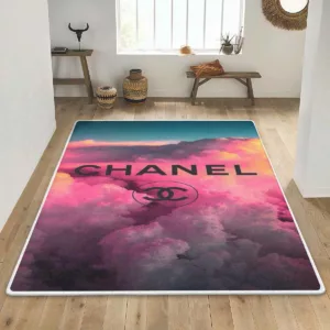 Chanel Girly Luxury Fashion Brand Rug Home Decor Area Carpet Door Mat