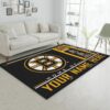 Customizable Boston Bruins Wincraft Personalized Nhl Type 7831 Rug Home Decor Living Room Area Carpet