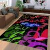 Gucci Inspired Colorful Luxury Fashion Brand Rug Home Decor Area Carpet Door Mat