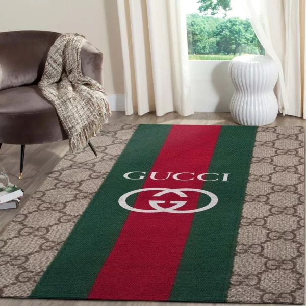 Gucci Signature Mat Luxury Fashion Brand Rug Door Mat Area Carpet Home Decor