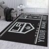 Customizable Los Angeles Kings Wincraft Personalized Nhl Type 7898 Rug Area Carpet Home Decor Living Room