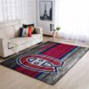 Montr Al Canadiens Nhl Team Logo Wooden Type 7924 Rug Area Carpet Living Room Home Decor