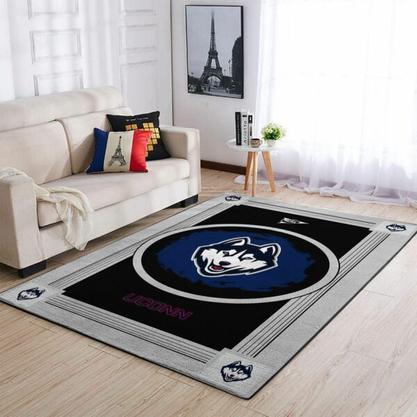 Uconn Huskies Ncaas Team Logo Type 7943 Rug Living Room Area Carpet Home Decor