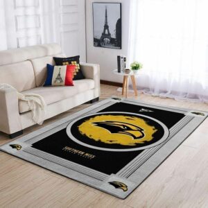 Southern Miss Golden Eagless Ncaa Football Basketball Team Logo Type 8048 Rug Area Carpet Home Decor Living Room