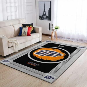 Utep Miners Ncaas Team Logo Type 8071 Rug Living Room Area Carpet Home Decor