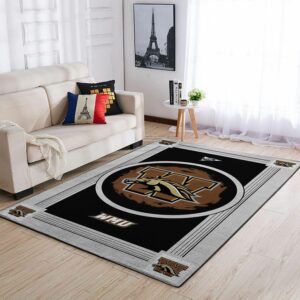 Western Michigan Broncos Ncaas Team Logo Type 8097 Rug Area Carpet Home Decor Living Room