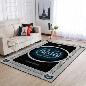 Utah State Aggiess Ncaa Football Basketball Team Logo Type 8186 Rug Home Decor Living Room Area Carpet