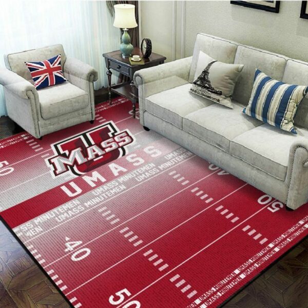 Ncaa Umass Minutemen Football Stadium Fbs Nice Type 8314 Rug Living Room Home Decor Area Carpet