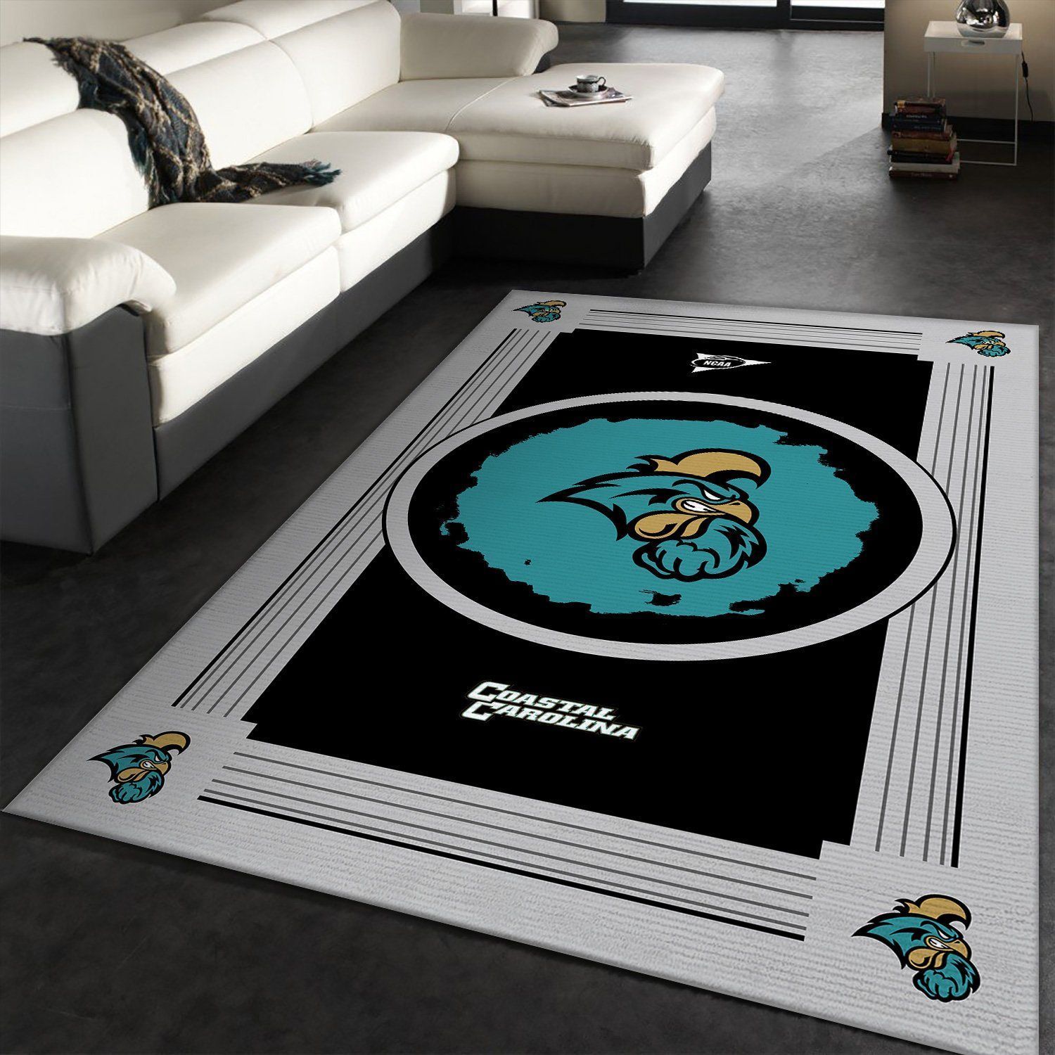 Coastal Carolina Chanticleers Ncaa Team Logo Nice Rer Ut Type 8403 Rug Area Carpet Living Room Home Decor