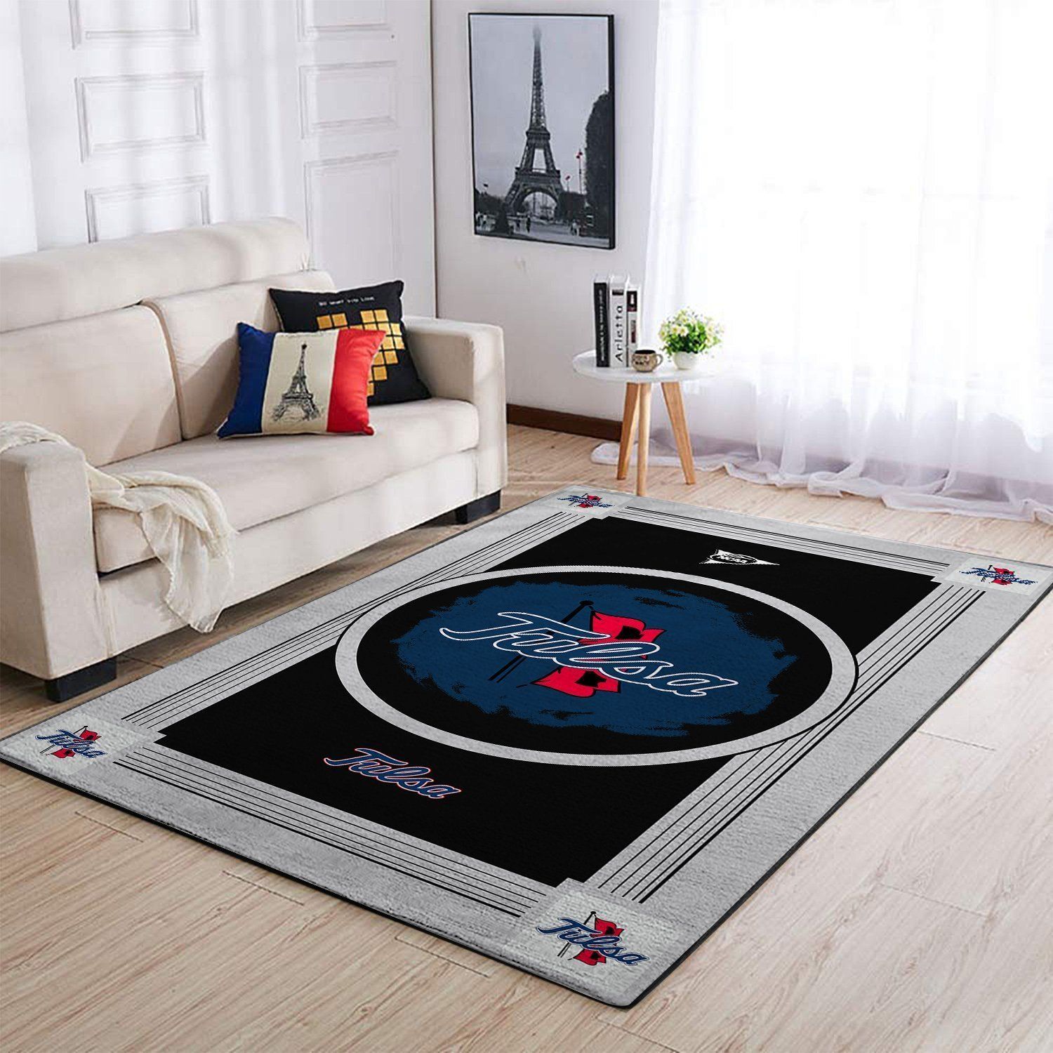 Tulsa Golden Hurricane Ncaa Team Logo Nice Type 8424 Rug Area Carpet Living Room Home Decor